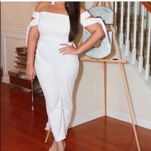 Asos white jumpsuit